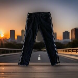 Vintage Forever 21‎ Jeans Mens 36x30 Black Straight Leg Denim Raw Hem